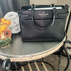 Kate Spade Staci Black Leather Tote Bag